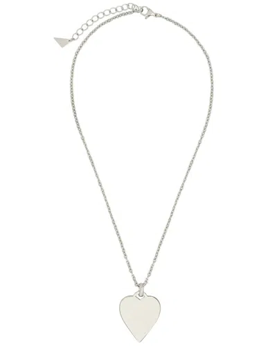 Sterling Forever Stainless Steel Rita Necklace In Silver