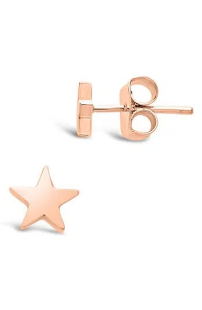 Sterling Forever Star Stud Earrings In Gold