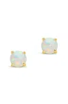 Sterling Forever Sterling Silver 6mm Opal Studs