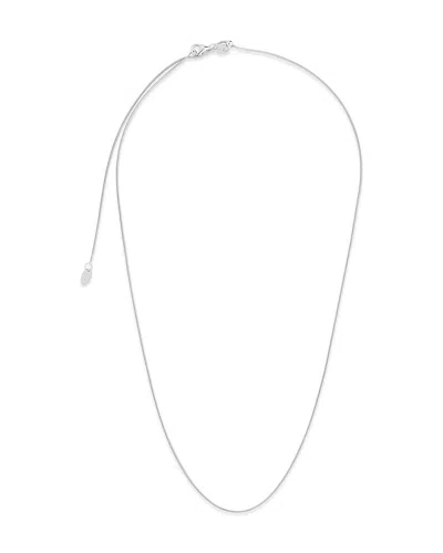 Sterling Forever Sterling Silver Adjustable Snake Chain In Metallic