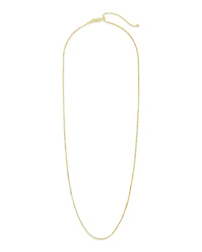 Sterling Forever Sterling Silver Adjustable Venetian Chain In Brown