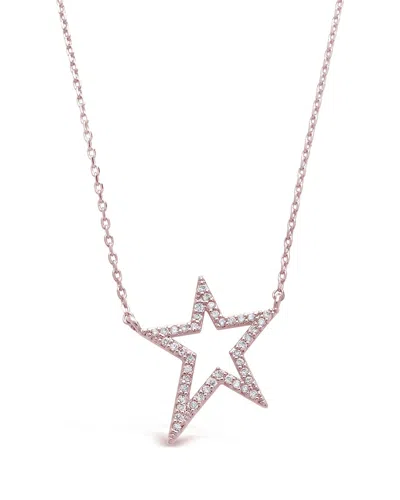 STERLING FOREVER STERLING SILVER CZ STAR NECKLACE