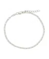 Sterling Forever Sterling Silver Dainty Paperclip Chain Bracelet In Silver