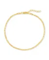 Sterling Forever Sterling Silver Dainty Paperclip Chain Bracelet In Gold
