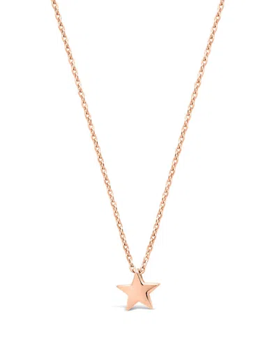Sterling Forever Sterling Silver Delicate Star Pendant Necklace In Multi