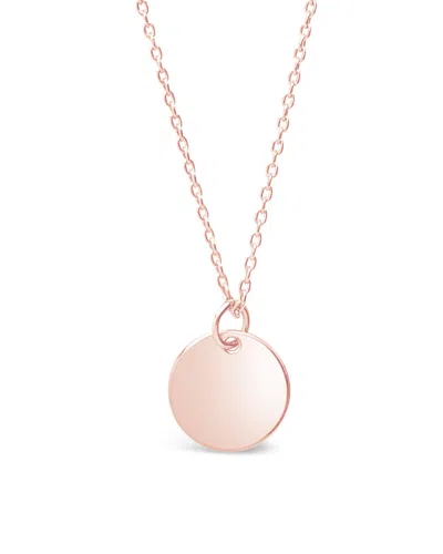 Sterling Forever Sterling Silver Disk Charm Necklace