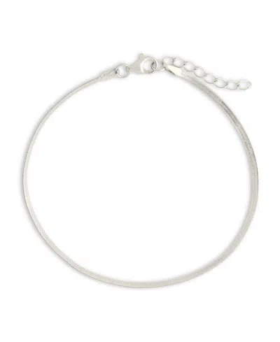 STERLING FOREVER STERLING SILVER HERRINGBONE CHAIN BRACELET