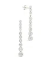 Sterling Forever Sterling Silver Ianthe Brilliant Cut Cz Dangle Earrings In Metallic