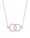 Sterling Forever Sterling Silver Interlocking Rope Circles Pendant