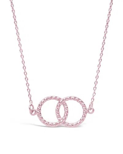 Sterling Forever Sterling Silver Interlocking Rope Circles Pendant