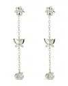 Sterling Forever Sterling Silver Into The Garden Drop Earrings In Silver