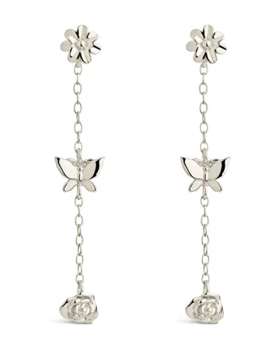 Sterling Forever Sterling Silver Into The Garden Drop Earrings