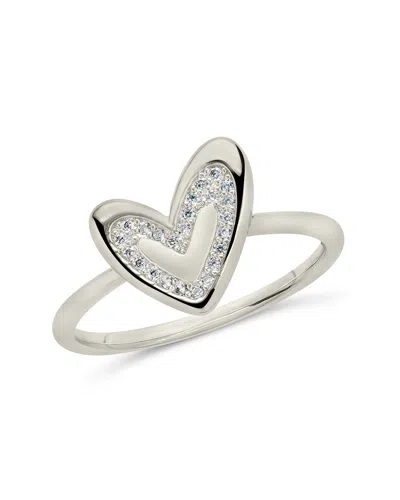Sterling Forever Sterling Silver Mabel Cz Heart Ring