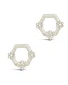 Sterling Forever Sterling Silver Melina Bee Stud Earrings In Silver