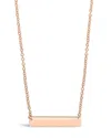 Sterling Forever Sterling Silver Mini Bar Necklace-gold In Gold