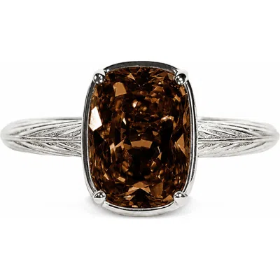 Sterling Forever Sterling Silver Mini Chocolate Cubic Zirconia Ring
