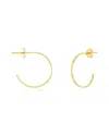 Sterling Forever Sterling Silver Mini Hammered Hoops