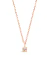 Sterling Forever Sterling Silver Mini Opal Pendant Necklace In Metallic