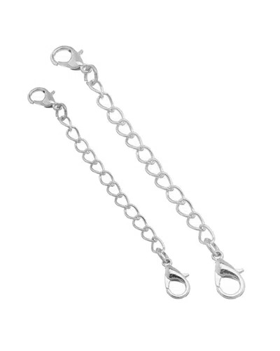 Sterling Forever Sterling Silver Necklace Extender Set Of 2 In Gold