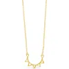 Sterling Forever Sterling Silver Open Spike Pendant In Gold