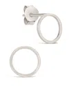 Sterling Forever Sterling Silver Simple Circle Stud Earrings In Silver