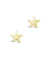 Sterling Forever Sterling Silver Star Studs In Gold