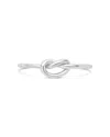 Sterling Forever Sterling Silver Thin Love Knot Ring In Silver