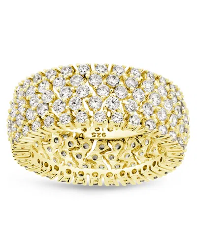 Sterling Forever Sterling Silver Yvonne Cubic Zirconia Stacking Ring In Multi