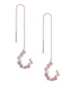 Sterling Forever Sterling Silver Zig Zag Ear Cuff With Threader Earrings In Multi
