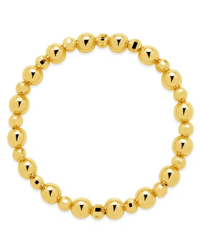 Sterling Forever Summer Beaded Bracelet In Gold