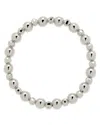 Sterling Forever Summer Beaded Bracelet In Silver
