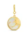 Sterling Forever Sun And Moon Mother Of Pearl Charms In Gold