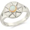 Sterling Forever Sunni Opal Signet Ring