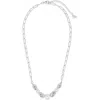 Sterling Forever Sylvie Cultured Pearl Paper Clip Chain Necklace