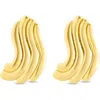 Sterling Forever Sylvie Ripple Statement Stud Earrings
