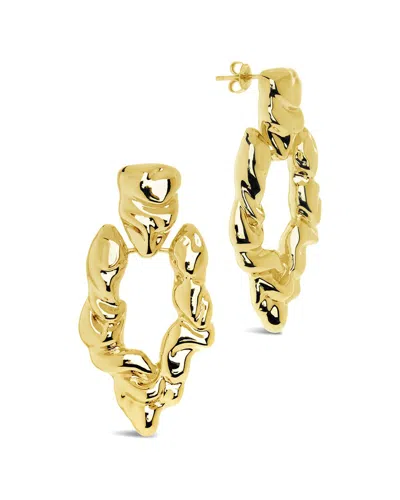 STERLING FOREVER STERLING FOREVER TALI MOLTEN METAL CHUNKY DROP EARRINGS