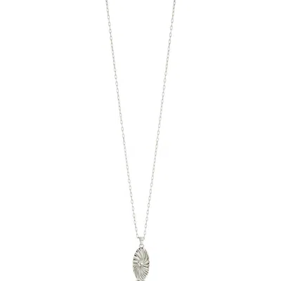 Sterling Forever Tarte Normande Cubic Zirconia Pendant Necklace In Silver