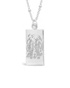 Sterling Forever The Lovers Tarot Card Necklace