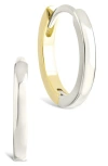 Sterling Forever Tinsley Two-tone Huggie Hoop Earrings In Multi