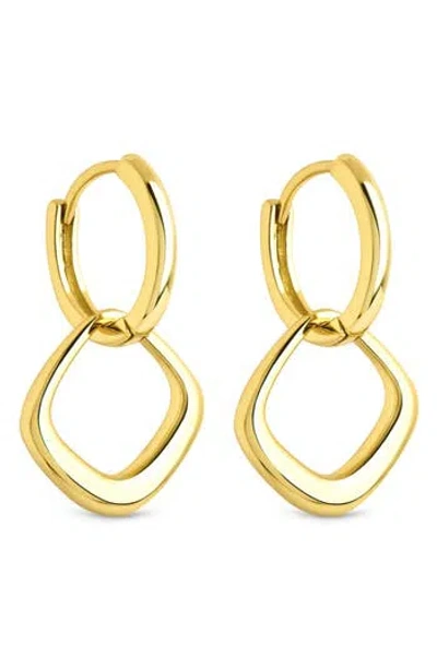 Sterling Forever Tommy Link Drop Earrings In Gold