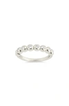 Sterling Forever Trisha Bezel Cubic Zirconia Eternity Band Ring In Silver