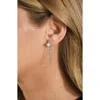 Sterling Forever Tristan Faux Pearl Chain Drop Earring In Silver