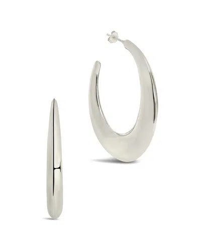 Sterling Forever Trixie Tube Hoop Earrings