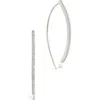 Sterling Forever Vanessa Delicate Pavé Cubic Zirconia Threader Earrings