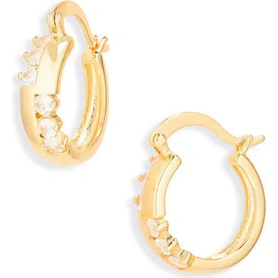 Sterling Forever Virginia Segmented Hoop Earrings In Blue