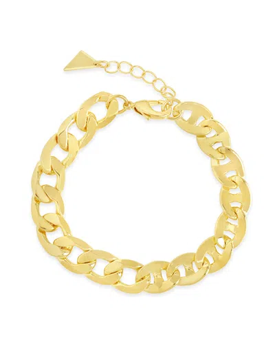 Sterling Forever Whitley Chain Bracelet In Gold