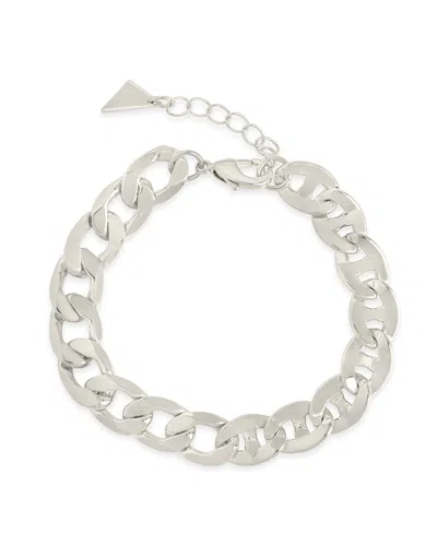 Sterling Forever Whitley Chain Bracelet In Silver