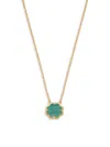 STERLING FOREVER WOMEN'S 14K GOLDPLATED & MALACHITE PENDANT NECKLACE