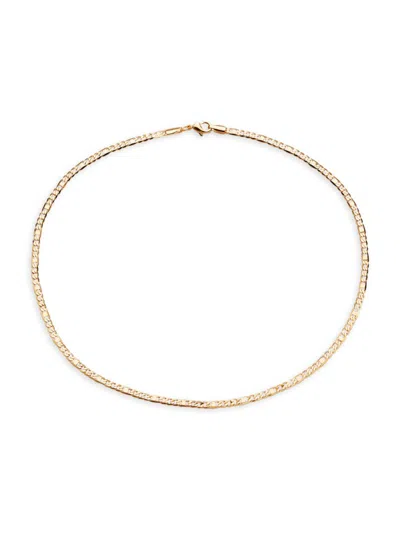 Sterling Forever Women's 14k Goldplated Mixed Mariner Chain Necklace In Brass
