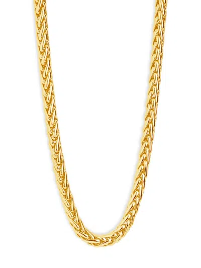 Sterling Forever Women's 14k Goldplated Wheat Chain Necklace In Brass